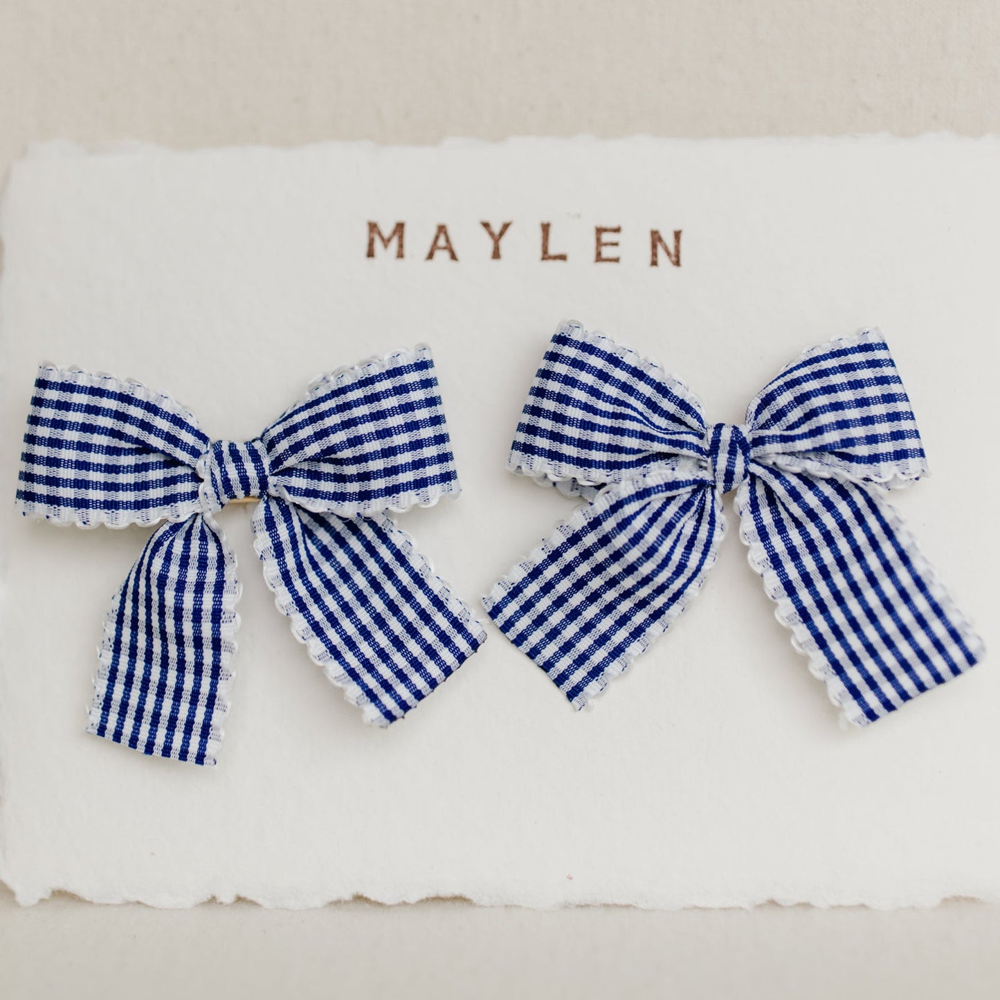 Gingham Bow