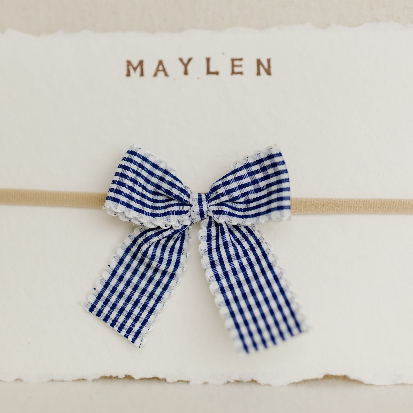 Gingham Bow