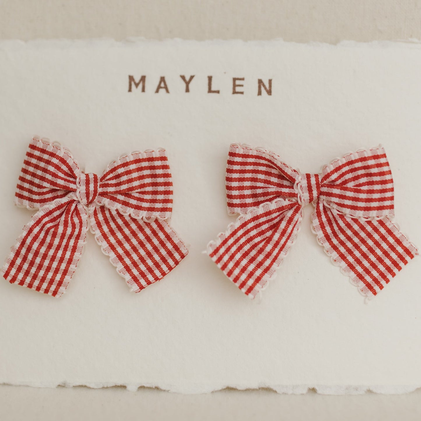 Gingham Bow