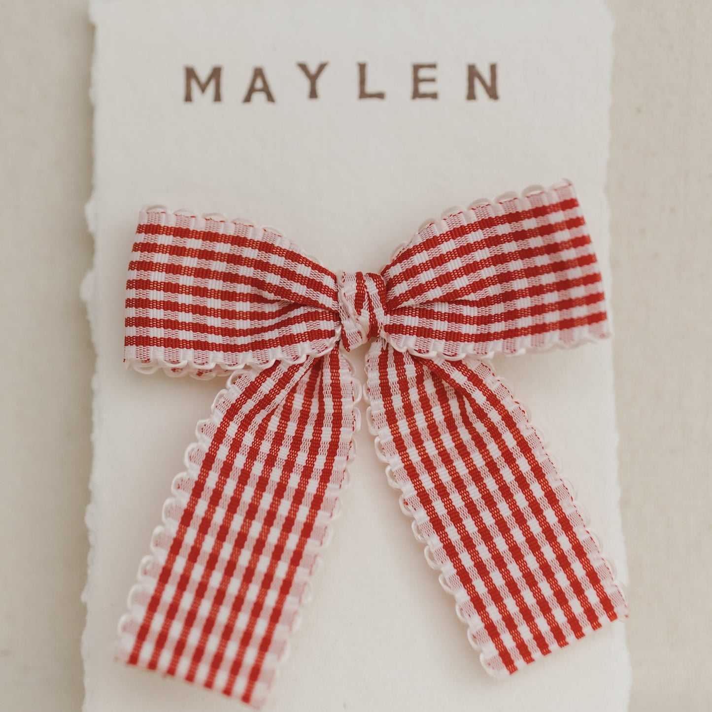 Gingham Bow