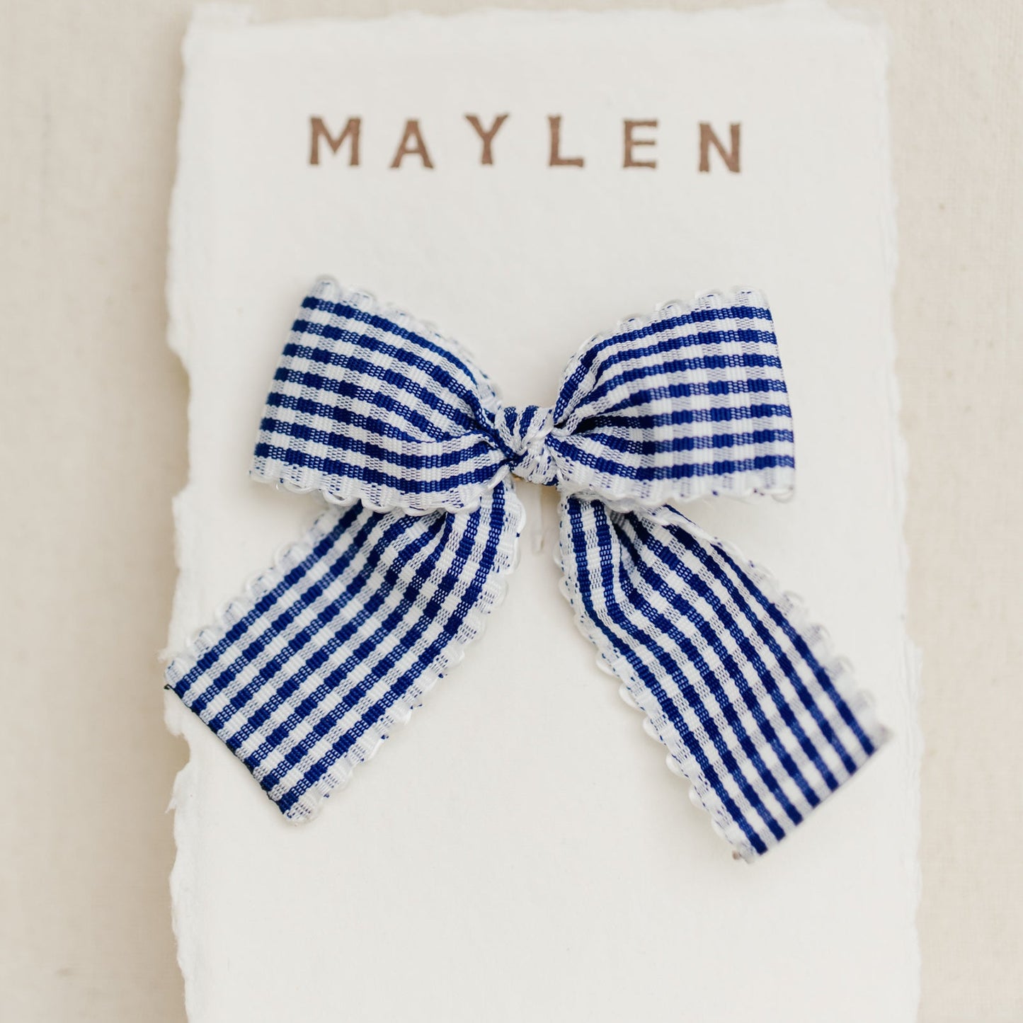 Gingham Bow