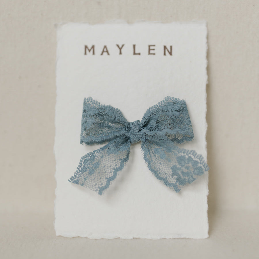 Colette Bow in Dusty Blue